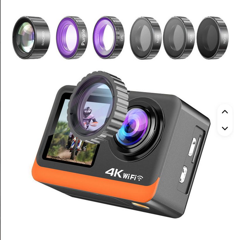 GUPTAVISION Sports Action Camera 4K Black 16MP - Image 4