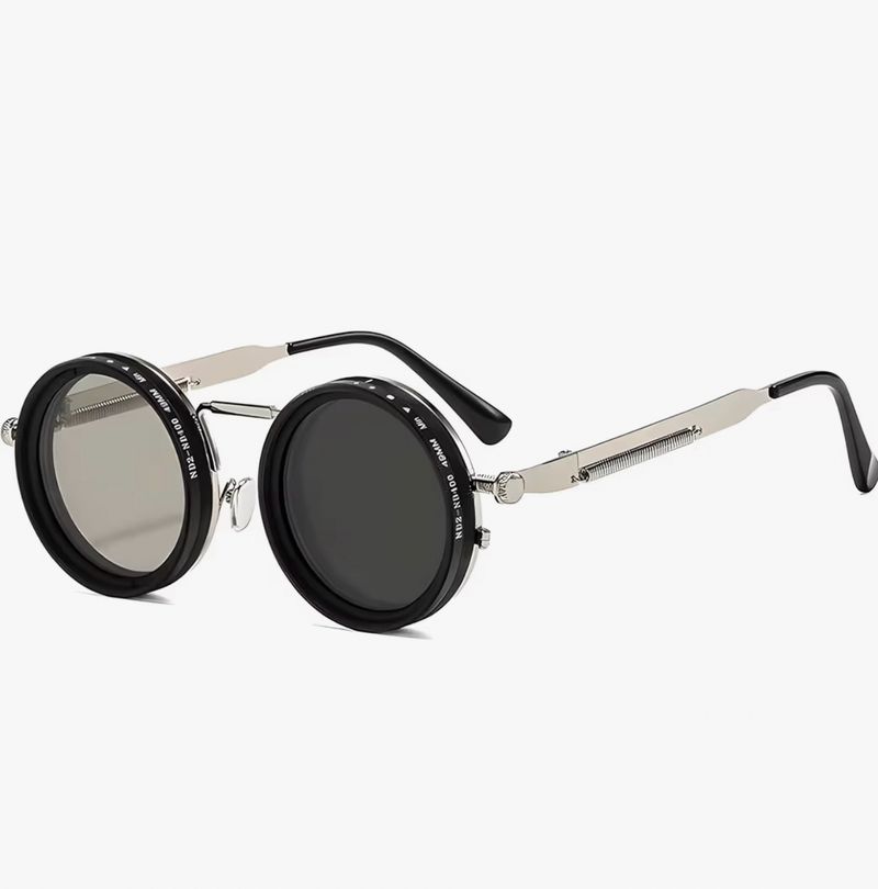Vayu Photochromatic Lens, UV Protection Round Sunglasses (Free Size) (For Boys & Girls, Black) - Image 2