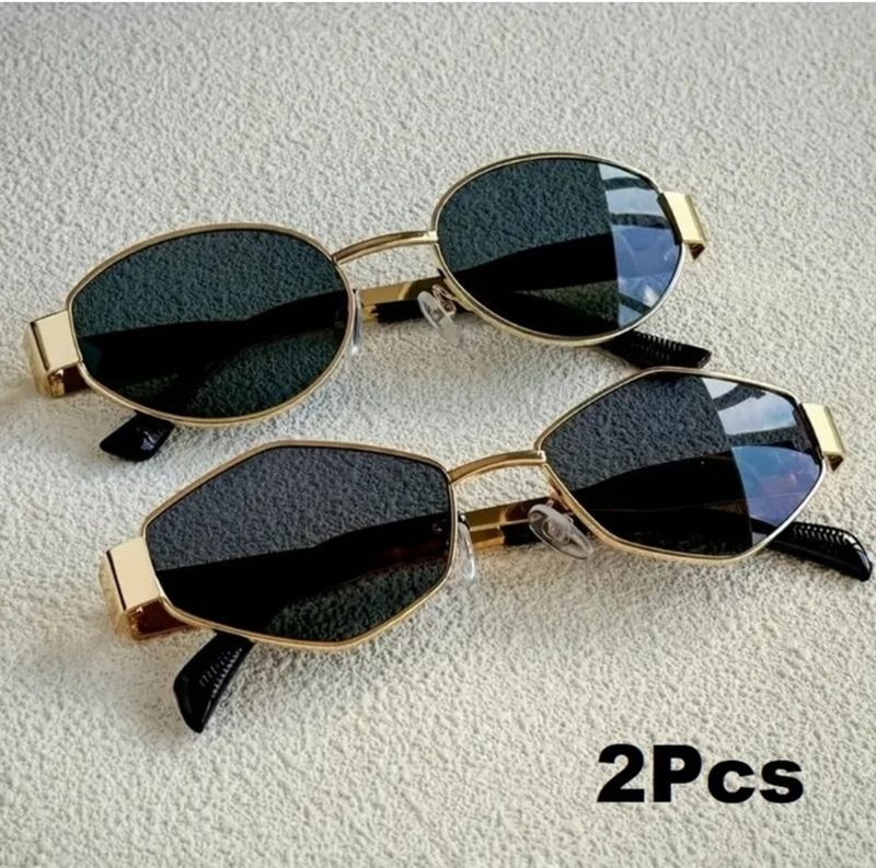VERICAN UV Protection Oval Sunglasses for Women (Black) - Image 2