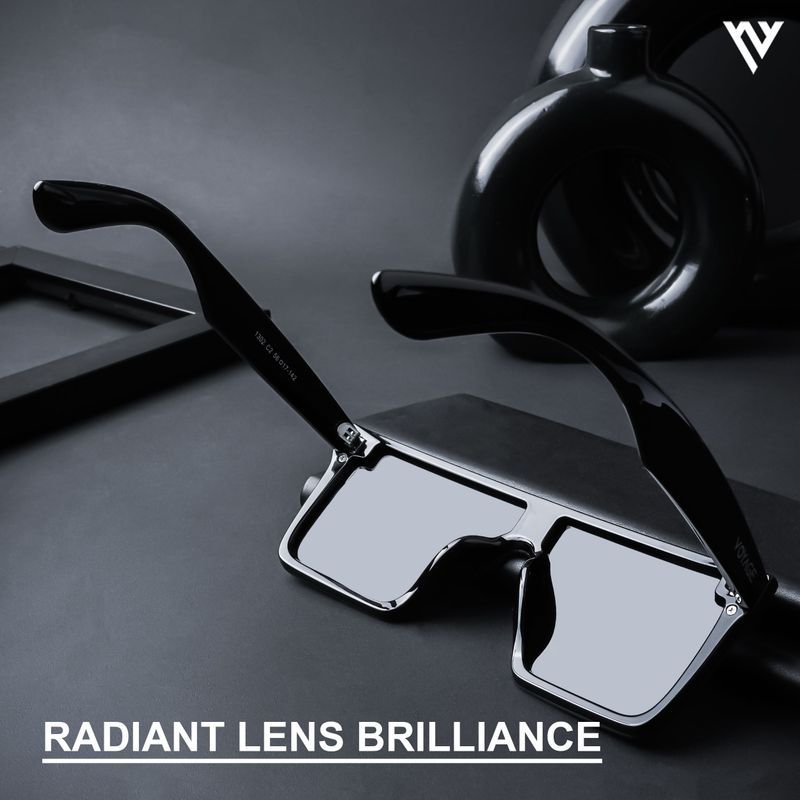 VOYAGE Polarized Wayfarer Sunglasses (56) (For Men & Women, Black) - Image 8