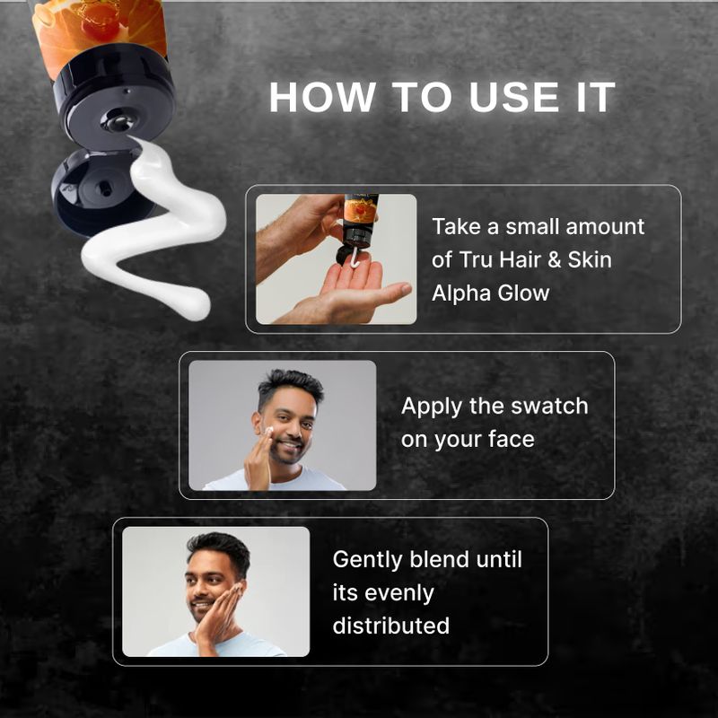 TRU HAIR & SKIN Alphaglow Sunscreen SPF 50 PA+++ for Men (50 g) - Image 7