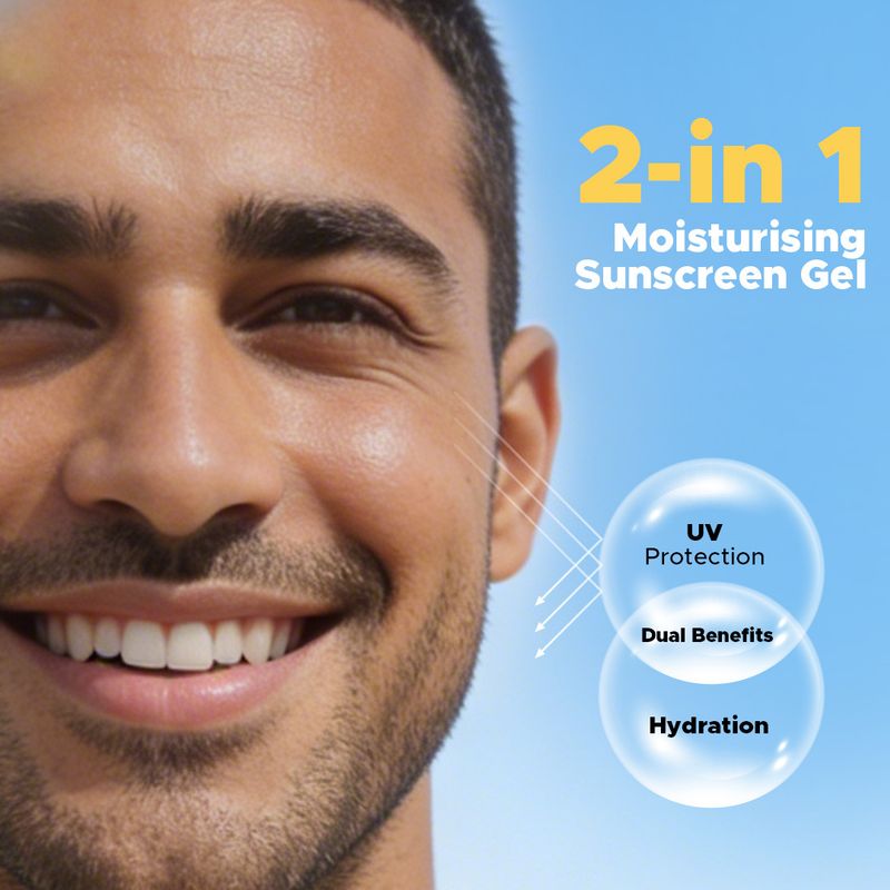 THE MAN COMPANY Sunscreen SPF 50 PA++++ Gel 50g - Image 6
