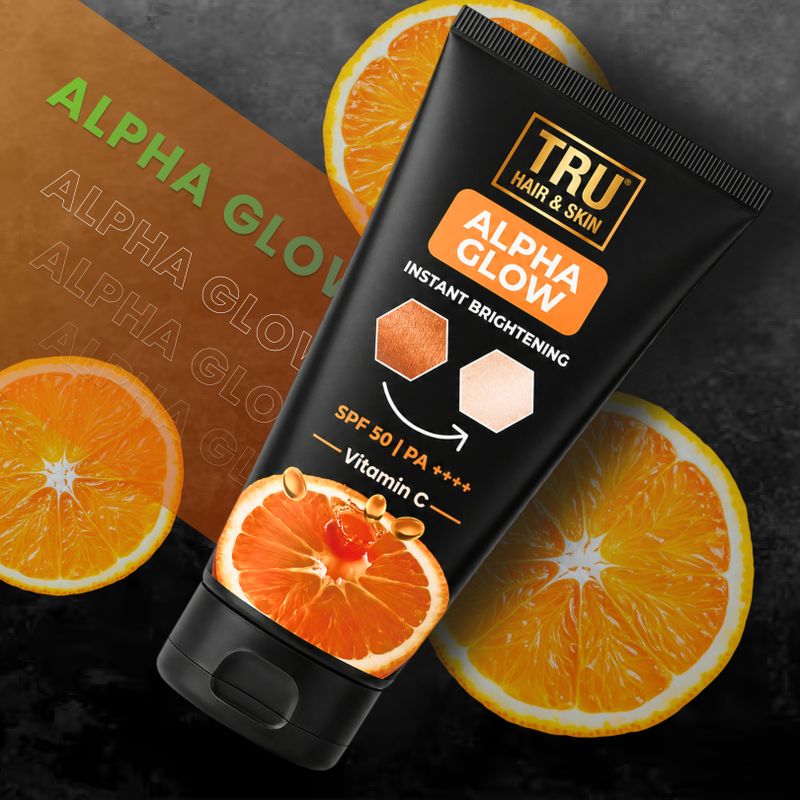 TRU HAIR & SKIN Alphaglow Sunscreen SPF 50 PA+++ for Men (50 g) - Image 5