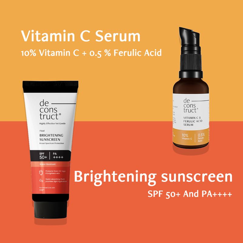 Deconstruct SPF 50 PA+++ Brightening Sunscreen Duo with Vitamin C - Image 6