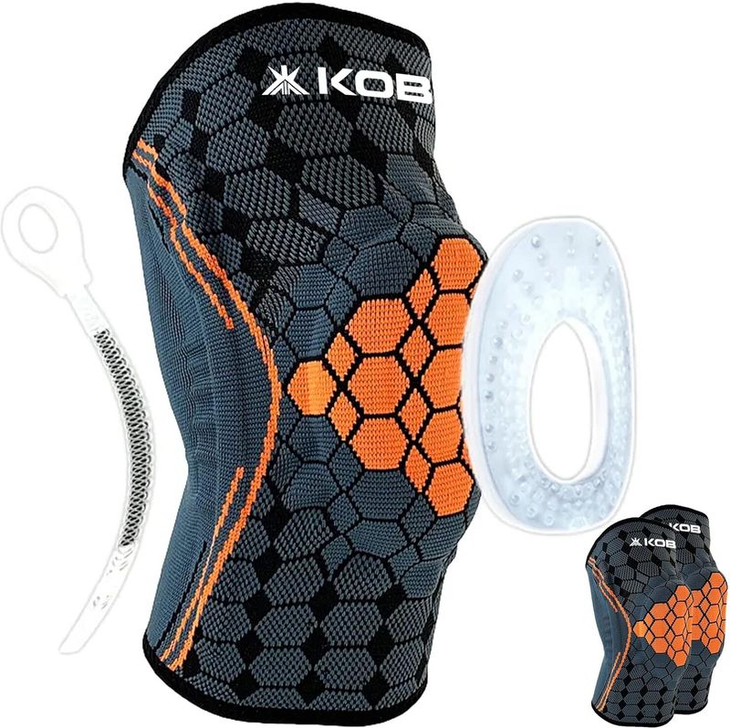 KOBO Knee Brace for Men Women Knee Compression Sleeve Support with Patella Gel Pads Knee Support (Multicolor) - Image 5