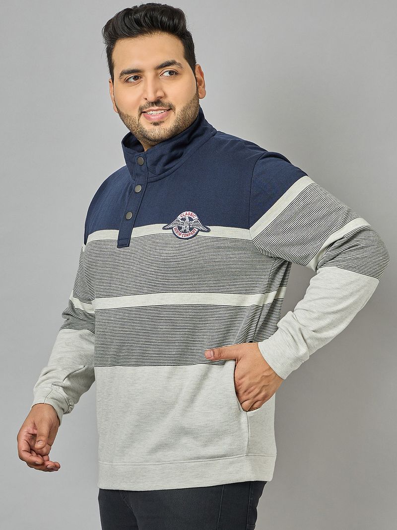 Austivo Men Full Sleeve Striped Sweatshirt - Image 7