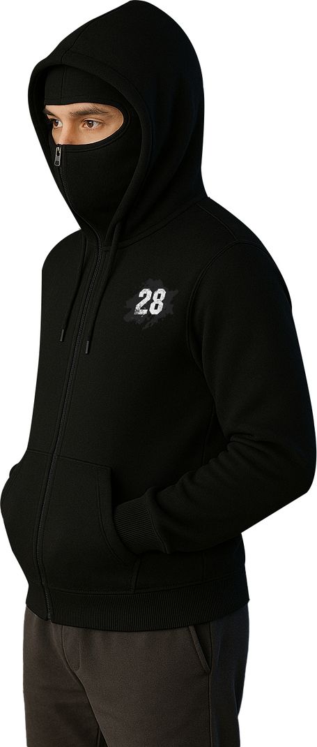 JUGULAR Men Full Sleeve Printed Hooded Sweatshirt - Image 8