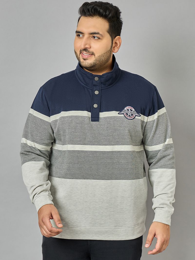 Austivo Men Full Sleeve Striped Sweatshirt - Image 8