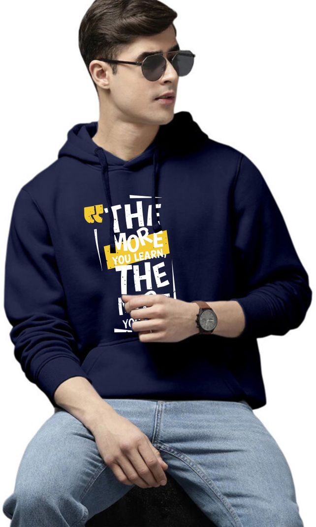 WOOSTRO Men Full Sleeve Printed Hooded Sweatshirt - Image 5