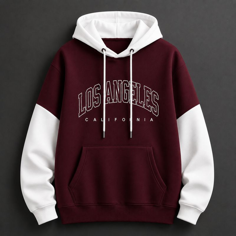 Vaishnavi Fashion Men & Women Full Sleeve Color Block Hooded Sweatshirt - Image 4