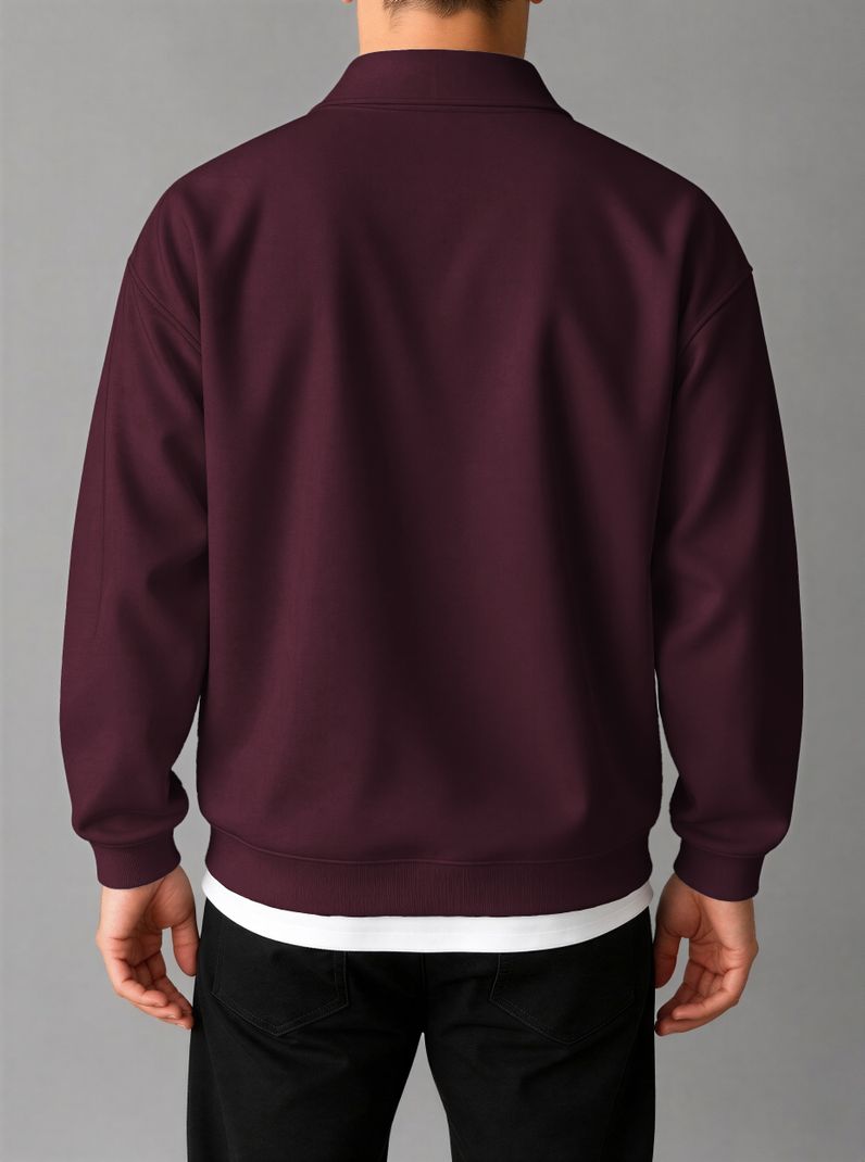 HOODLER Men Full Sleeve Solid Sweatshirt - Image 7
