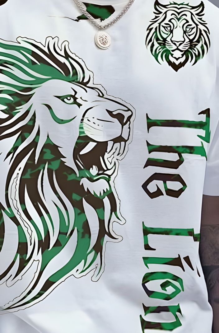 Smile IN LIFE Men Printed Round Neck Cotton Blend Green T-Shirt - Image 8