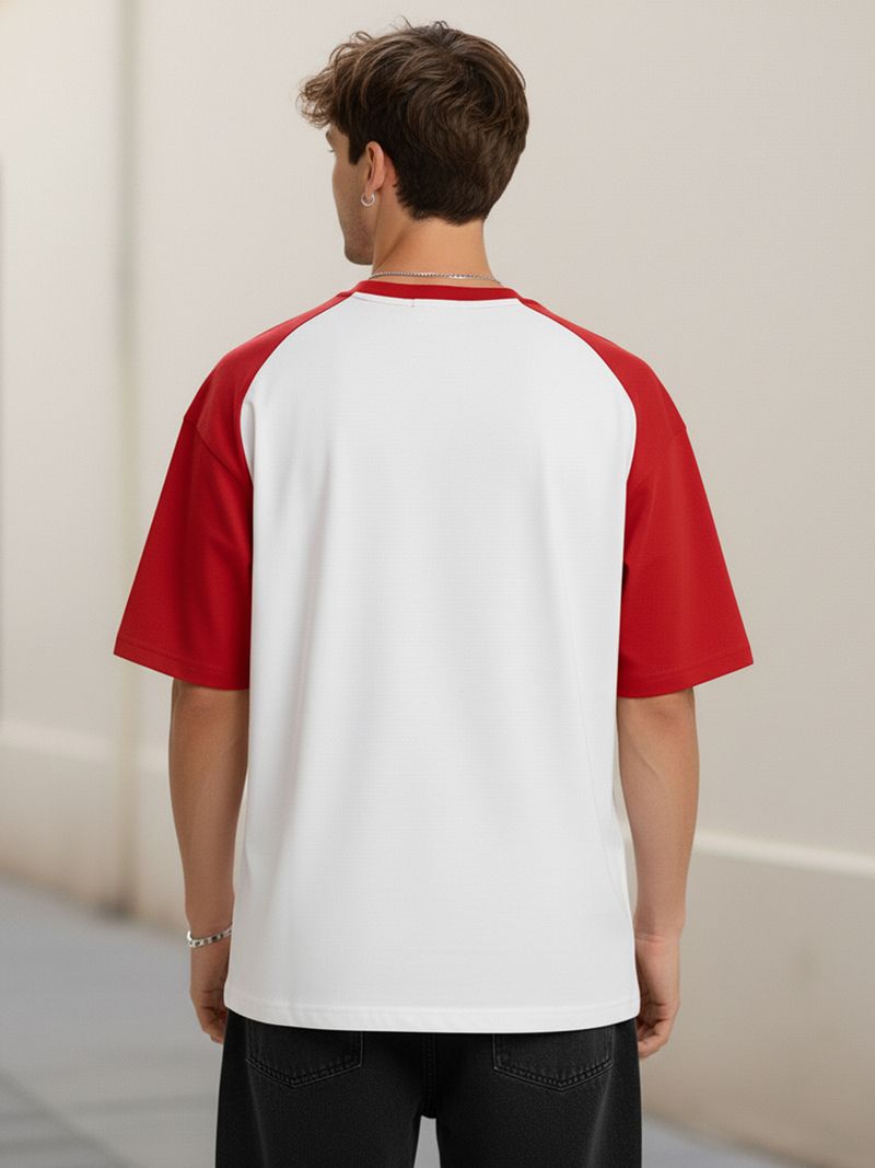 Leotude Men Printed Round Neck Cotton Blend Multicolor T-Shirt - Image 4