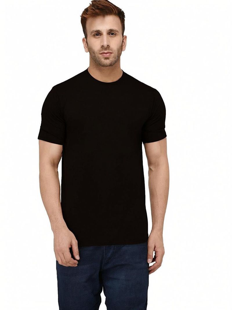 YouthPoi RainbowSeries Men's Black Cotton T-Shirt - Image 5