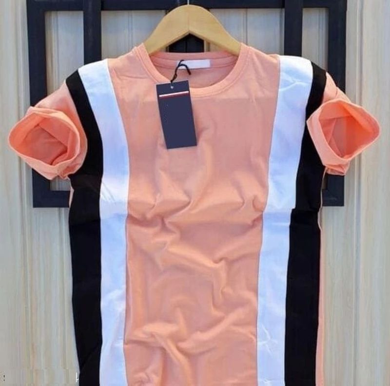 squareretails Men Printed Round Neck Polyester Yellow, Pink T-Shirt - Image 8