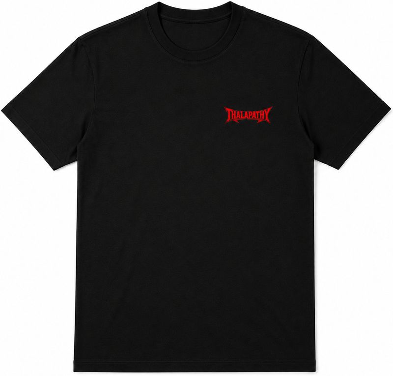 selfietex Men's Black Graphic Print Cotton T-Shirt - Image 8
