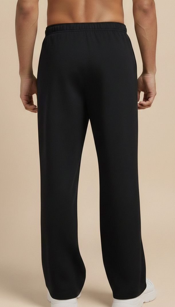 METRONAUT Printed Men Black Track Pants - Image 6