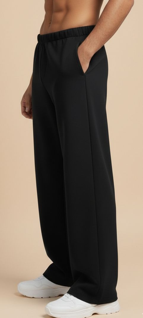METRONAUT Printed Men Black Track Pants - Image 7