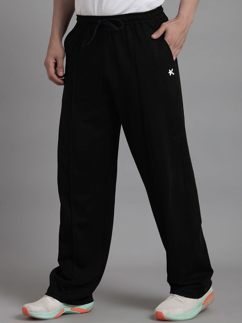 HRX by Hrithik Roshan HRX Men Solid Black Track Pants - Image 8