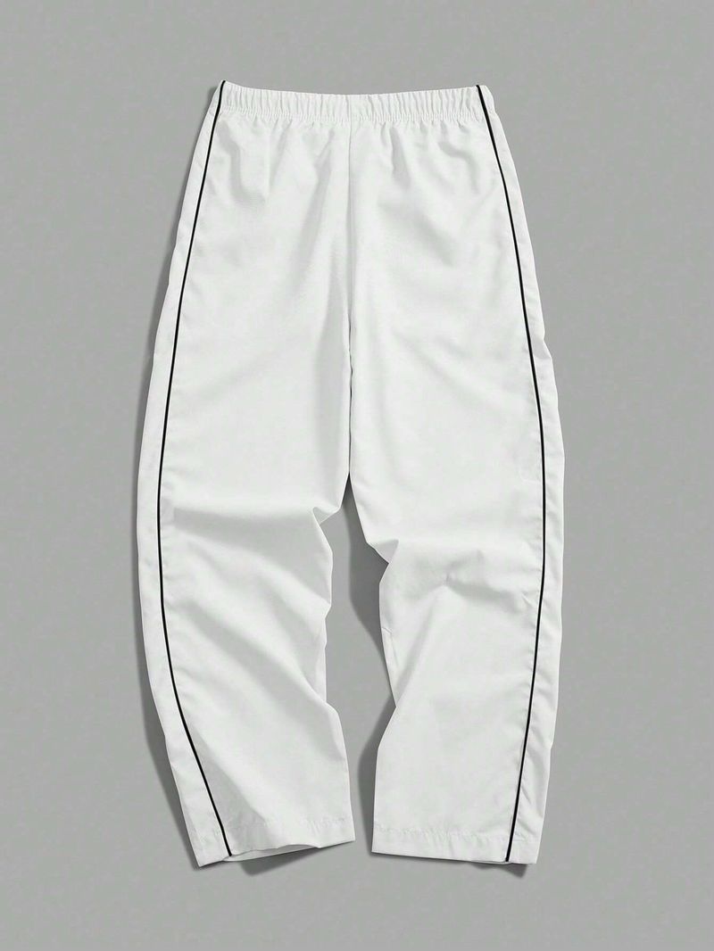 DL Fashion Men Self Design White Track Pants - Image 6