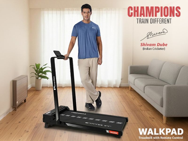 Powermax Fitness 3HP Walking Pad for Home 110kg Foldable Walkpad with Remote Treadmill - Image 6