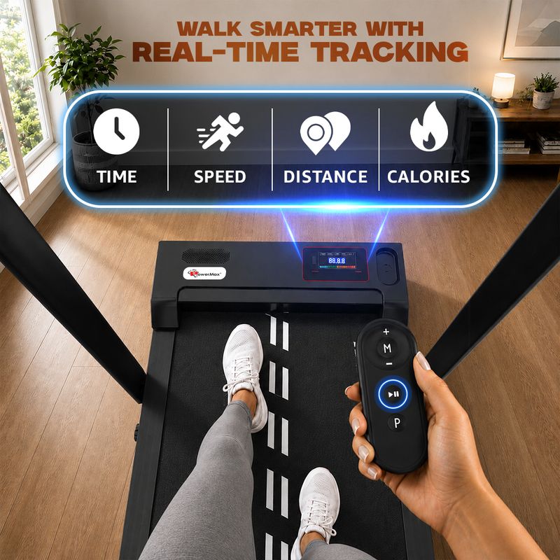 Powermax Fitness 3HP Walking Pad for Home 110kg Foldable Walkpad with Remote Treadmill - Image 8
