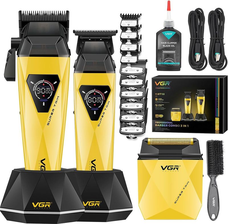 VGR V-877S3 Grooming Kit, 150 min Runtime, 10 Length Settings, - Image 5