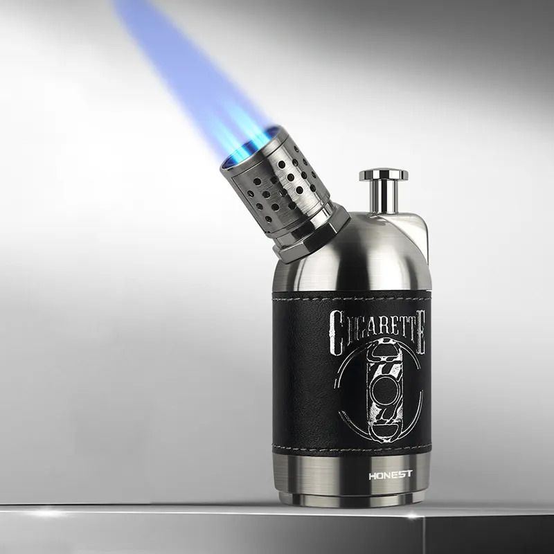 Explorer ⢠Honest 4 Flame Silver Lighter Smoking Refillable Jet Flame Lighters for Camping Kitchen,Men Gift,Refillable Butane Lighter Cigarette Lighter (Sonic Silver) - Image 5