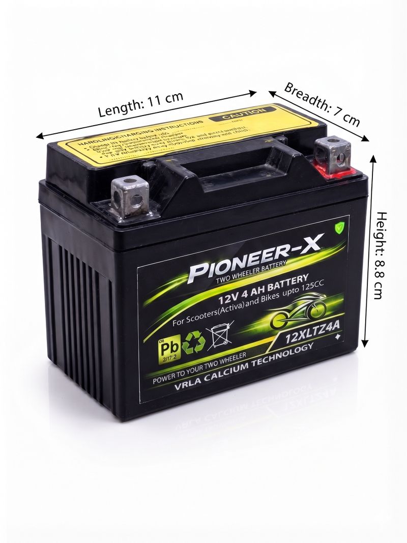 Pioneer-x XLTZ4-4LB 4Ah Battery for Scooters & Bikes up to 125CC - Image 7