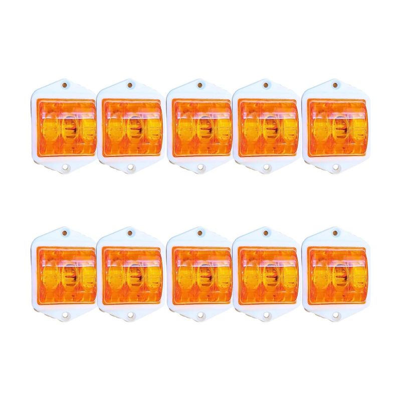 AP LED LAMP Light Amber for Truck Trailer RV Universal Fitment Outline Clearance Marker Indicator Light Truck LED (24 V, 65 W) (Universal For Car, Pack of 10) - Image 5