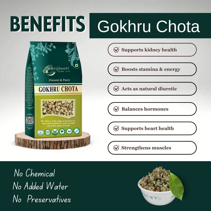 BrijBooti Gokhru Chota Raw 400g - Image 8
