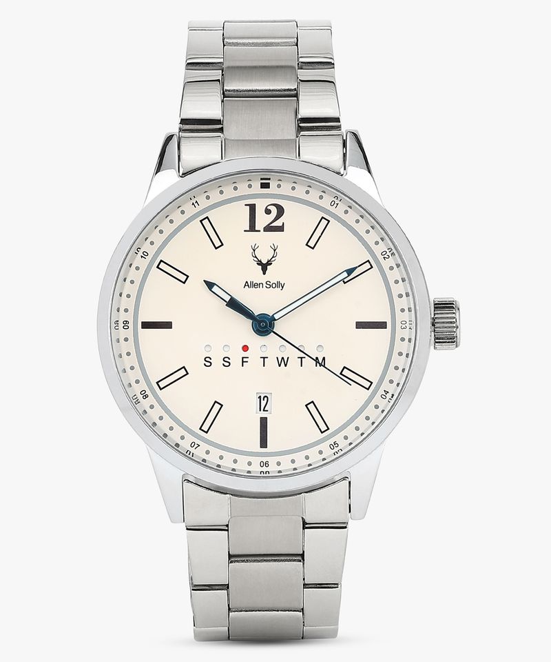 Allen Solly Analog Watch for Men AS000069A Silver - Image 7