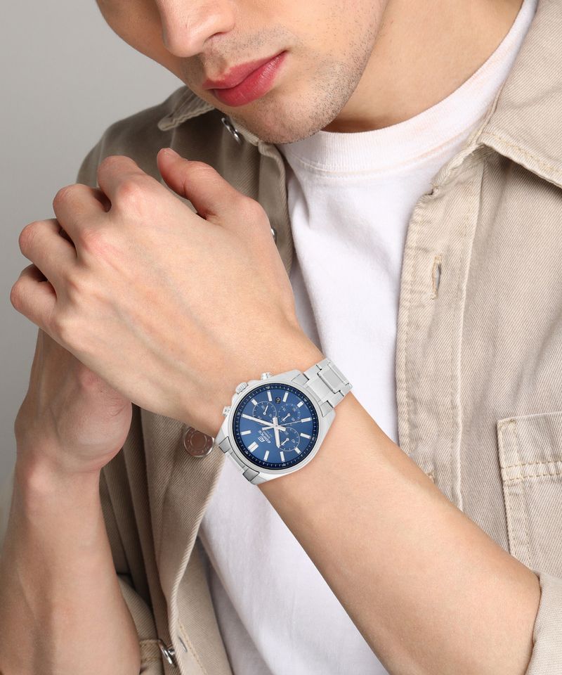 Casio Edifice Blue Dial Steel Watch EFV-650D-2AVUDF - Image 7