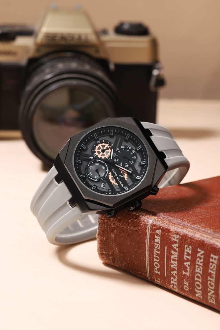 Daniel Hechter Orsay Multifunctional Black Dial Watch DHM1007-04 - Image 6