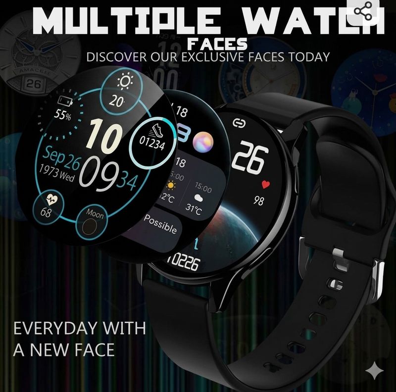 ROXTO ROUND DIAL Digital Watch - For Men & Women SMARTWATCH0123 - Image 8