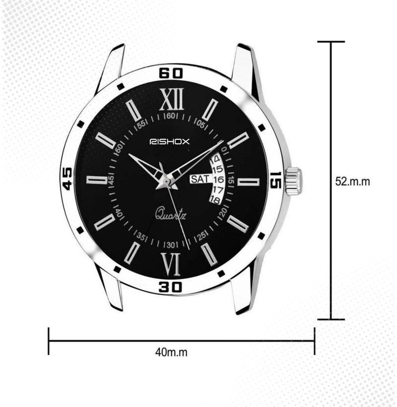 Rishox Elegant Quartz Watch for Men RX-20-Chain - Image 8