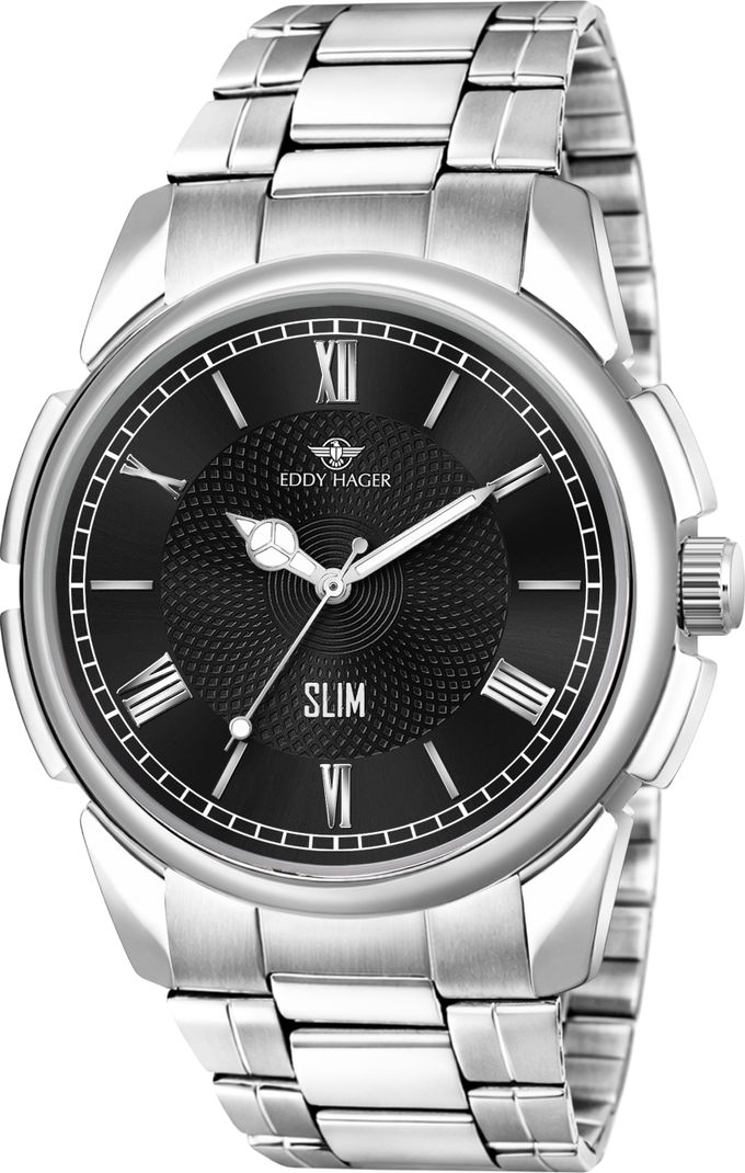 EDDY HAGER Slim Analog Watch - For Men EH-313-BLACK - Image 7
