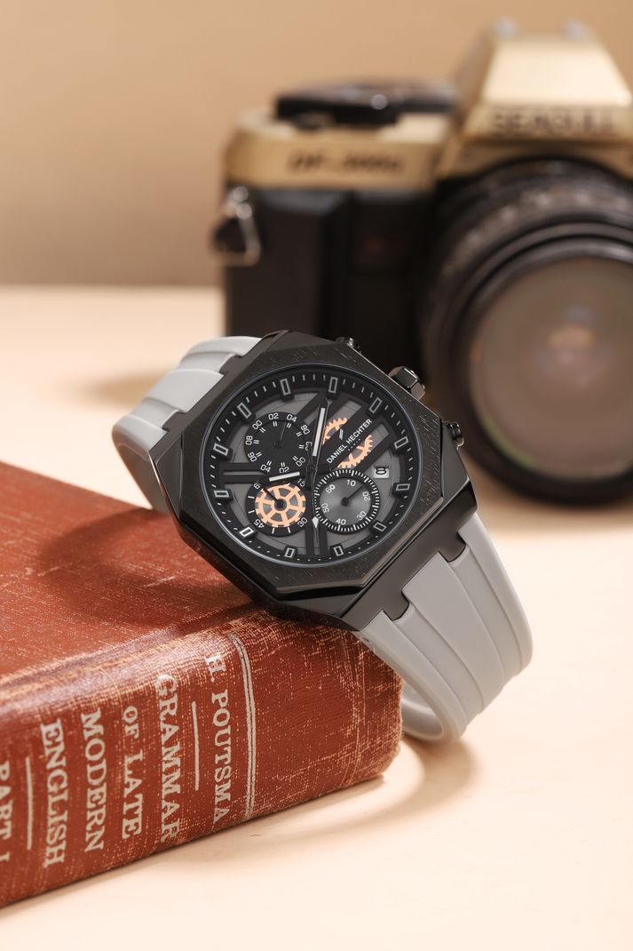 Daniel Hechter Orsay Multifunctional Black Dial Watch DHM1007-04 - Image 5