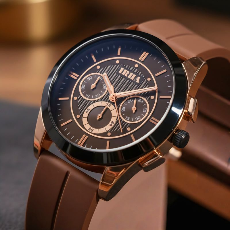 IRHA Analog Watch MG-26-BROWN for Men - Image 6