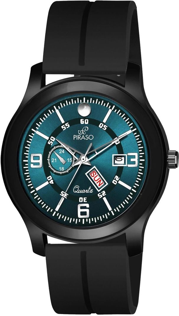 Piraso Blue Day Date Dial Analog Watch for Men - Image 7