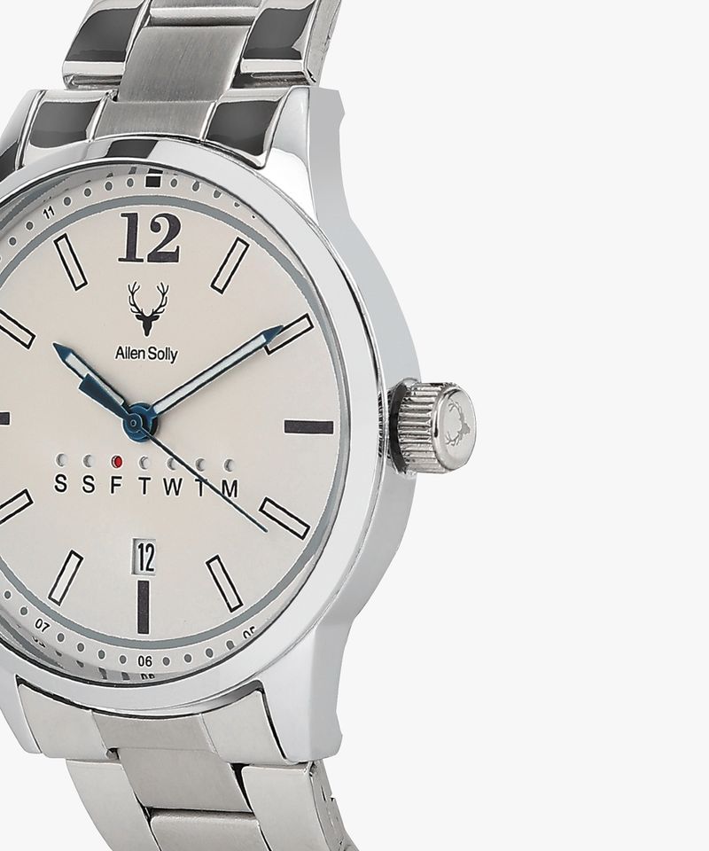 Allen Solly Analog Watch for Men AS000069A Silver - Image 8