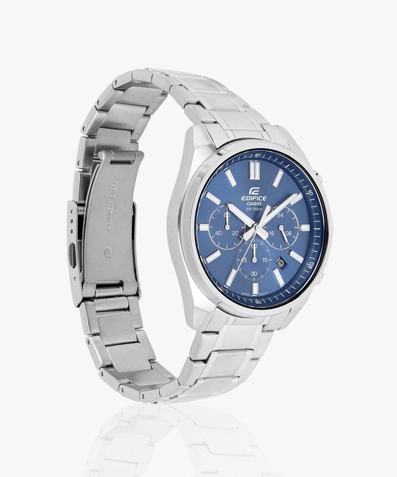 Casio Edifice Blue Dial Steel Watch EFV-650D-2AVUDF - Image 8