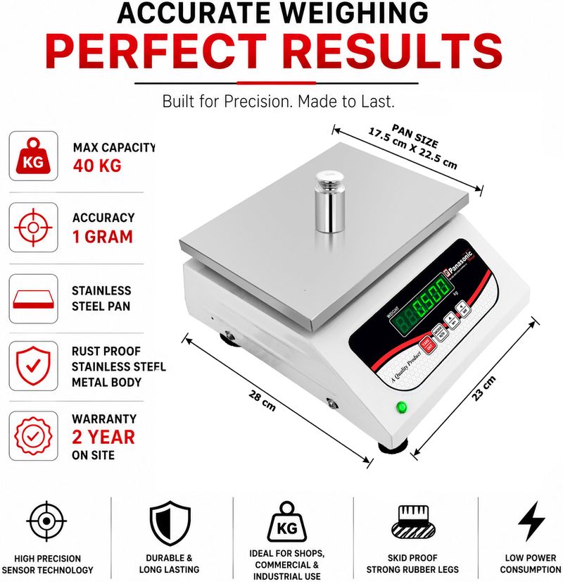 Costco PAN-40K 40kg Digital Weighing Scale - Image 7