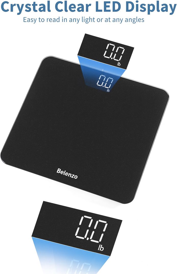 BELENZO LED Digital Weighing Scale (Black) - Image 6
