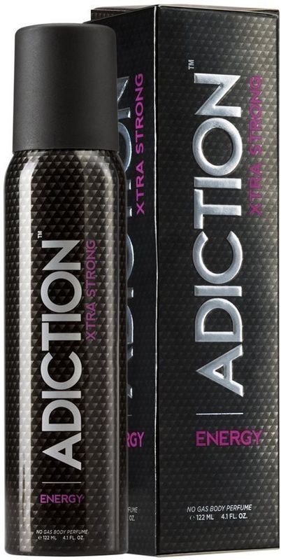 ADDICTION Xtra Strong Energy Perfume Body Spray - For Men (122 ml) - Image 2
