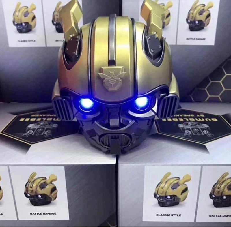 zoles Bumblebee Helmet Bluetooth Speaker Fm Radio USB Mp3 TF Smart Subwoofer Blue Tooth 5.0 Portable Mini Wireless Stereo Loudspeakers by Prime Power Devices 30 W Bluetooth Party Speaker (Yellow, 10.2 Channel) - Image 5