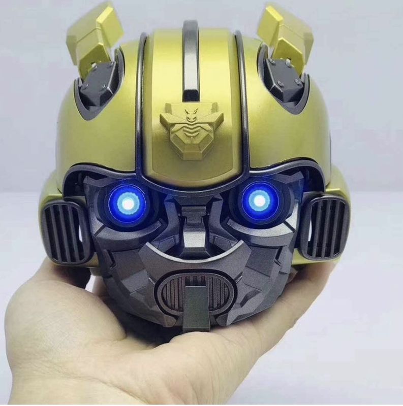 zoles Bumblebee Helmet Bluetooth Speaker Fm Radio USB Mp3 TF Smart Subwoofer Blue Tooth 5.0 Portable Mini Wireless Stereo Loudspeakers by Prime Power Devices 30 W Bluetooth Party Speaker (Yellow, 10.2 Channel) - Image 4