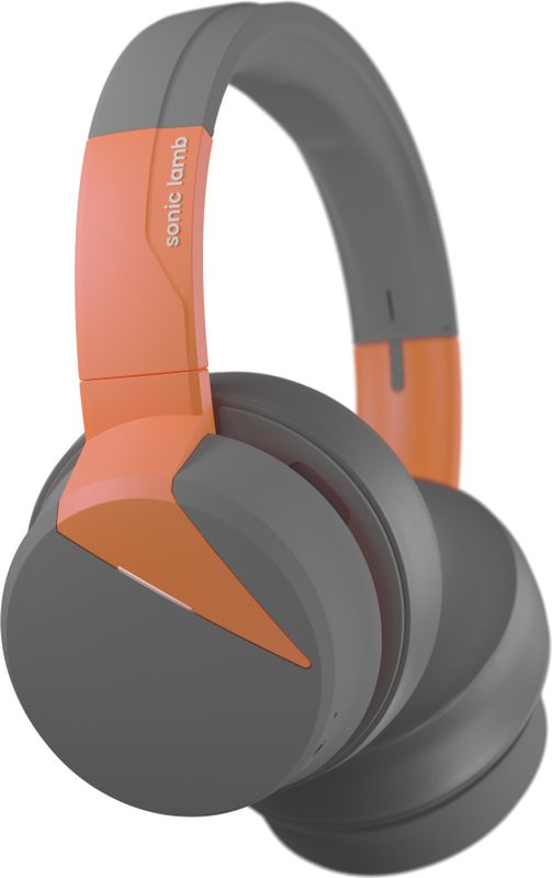 SonicLamb Over-Ear Headphones with Subwoofers, Ember Grey - Image 5