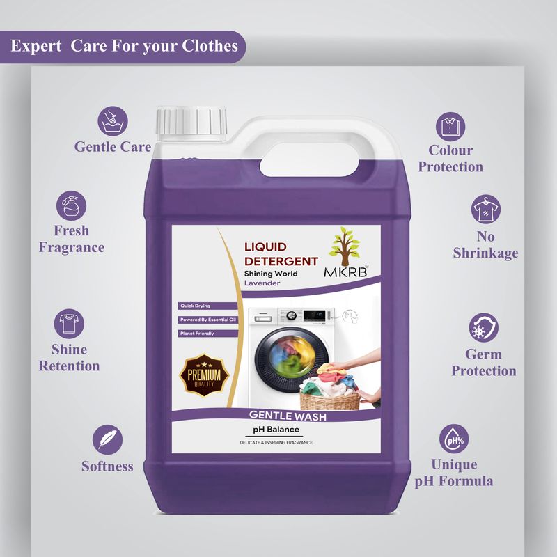 MKRB top load and front load liquid detergent, machine, Wash Detergent . Lavender Liquid Detergent (5000 ml) - Image 7