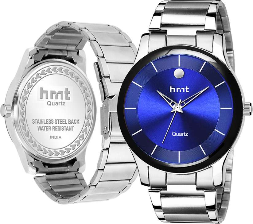 B9036 Steel Chain Blue Watch And WaterResistant Chain HandsWatch